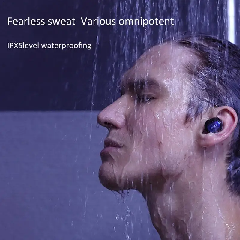 Портативный водостойкий беспроводной Bluetooth наушники мини невидимые