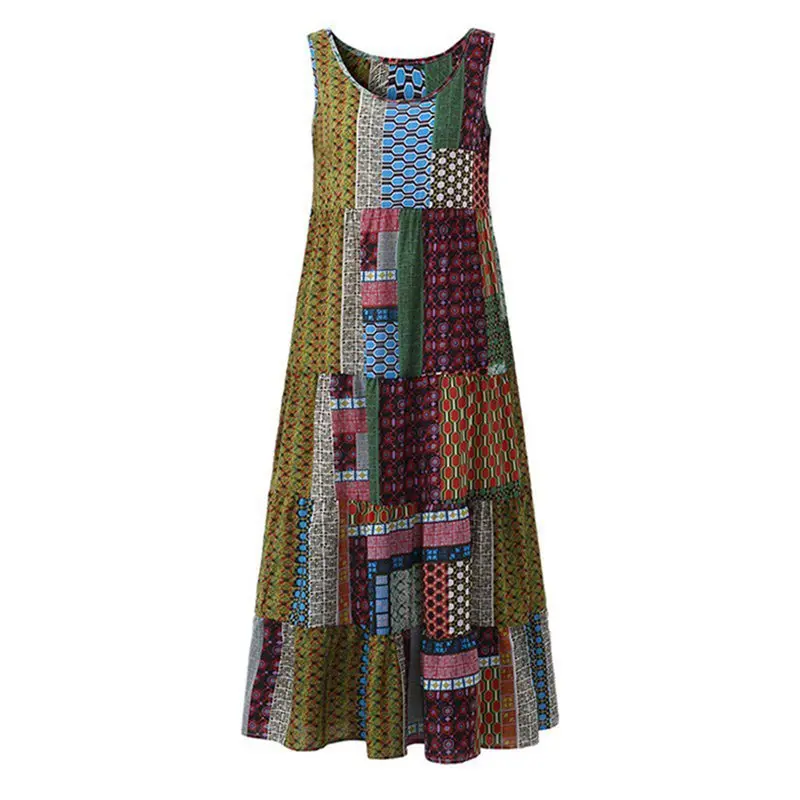 Летние Boho женские платья для путешествий пляжные Большие размеры милые синие