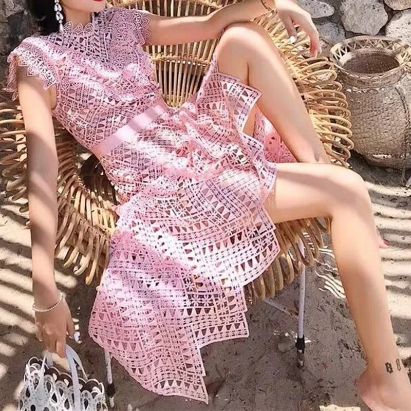 Женское винтажное платье CHICEVER без рукавов с высокой талией и принтом|Женские