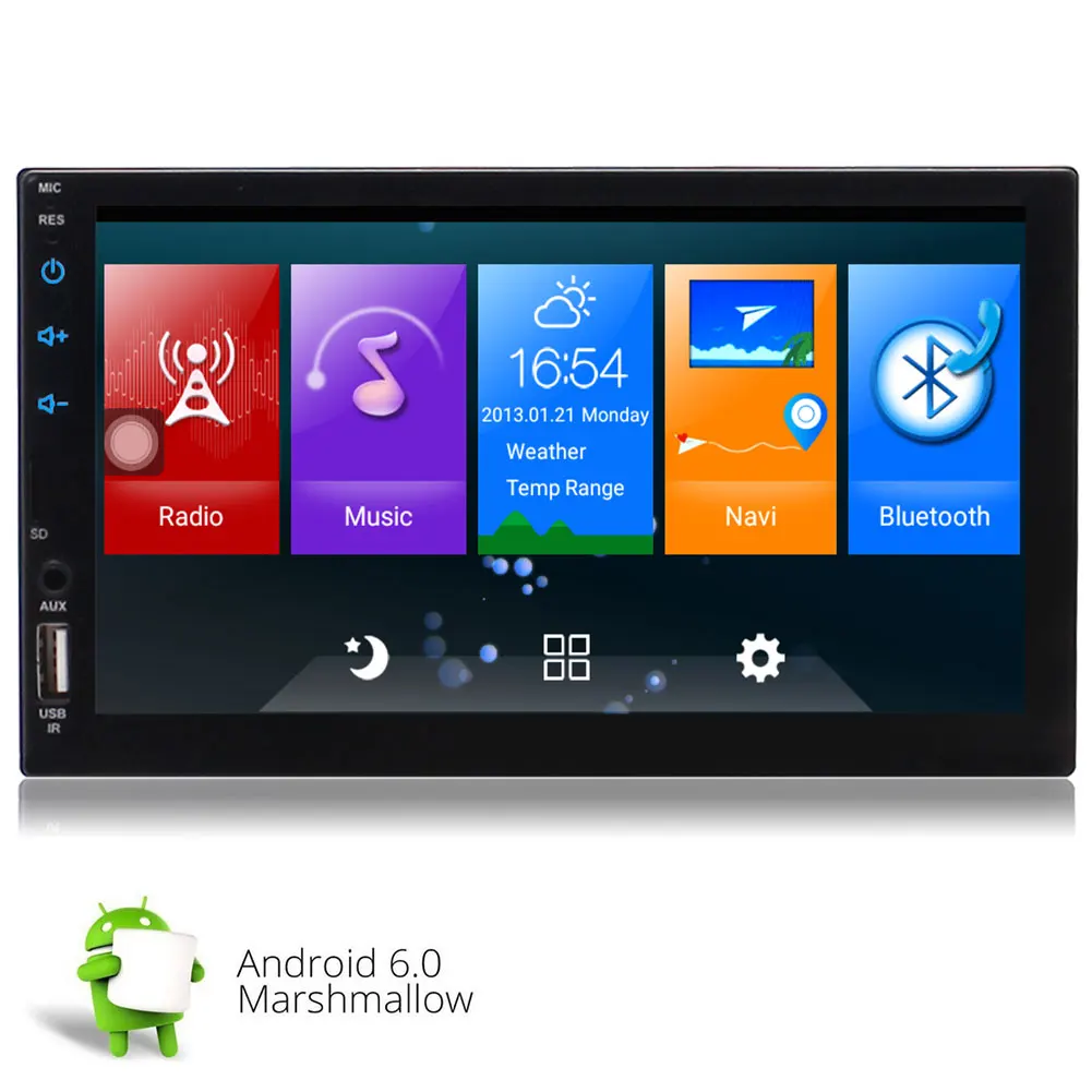 Eincar 2 din Android 6 0 Автомагнитола для Bluetooth Стерео gps Авторадио mp5 плеер usb android os