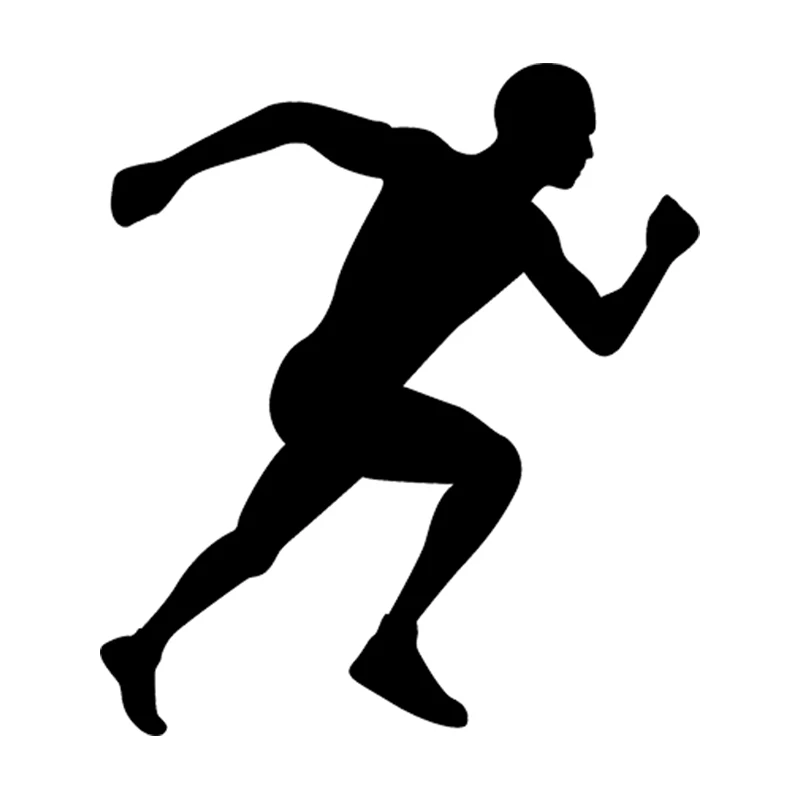 

Jogger Running Car Stickers Marathon Sprint Sticker Vinyl Handsome And Cool Motorcycle SUVs Bumper Laptop Car Styling