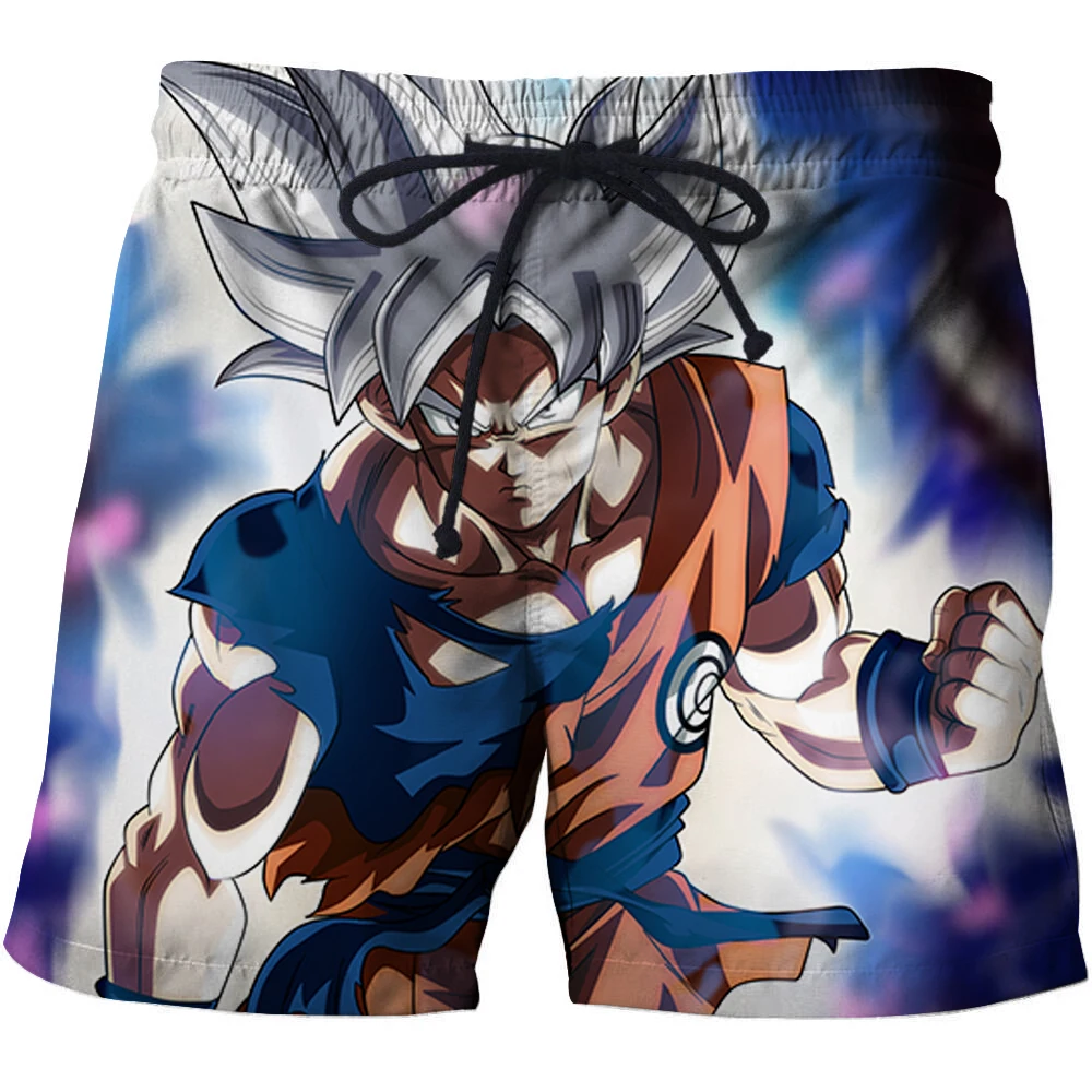 Новый аниме Dragon Ball Z Наруто мужские летние повседневные шорты Супер Saiyan сын Goku vegeta