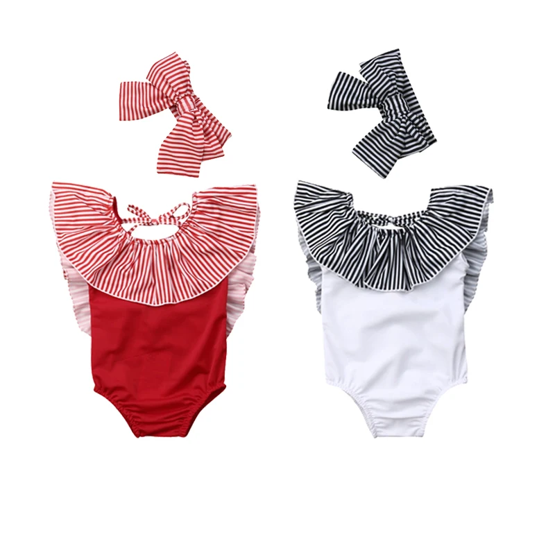 Для маленьких девочек комплект из 2 предметов купальный костюм Купальник