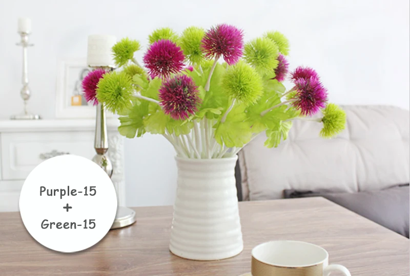 32 см 1 шт. Искусственные цветы Одуванчик пластиковый цветок свадьба домашний сад