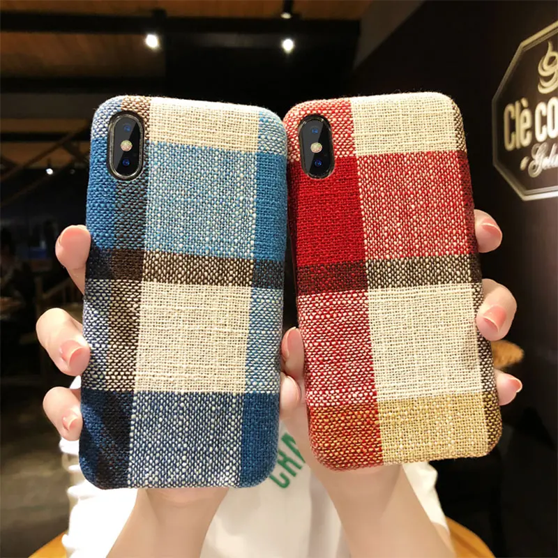 Чехол для Телефона iPhone 6 6s 7 8 Plus ультра тонкие Чехлы X XS Max XR 7Plus тканевый чехол с