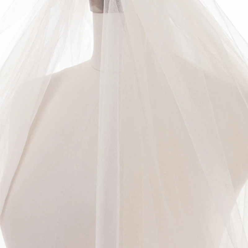 

LPTUTTI Fluffy Multilayer New Short Paragraph Mantilla Marry Headdress Accessories Bridal Wedding Veil With Comb