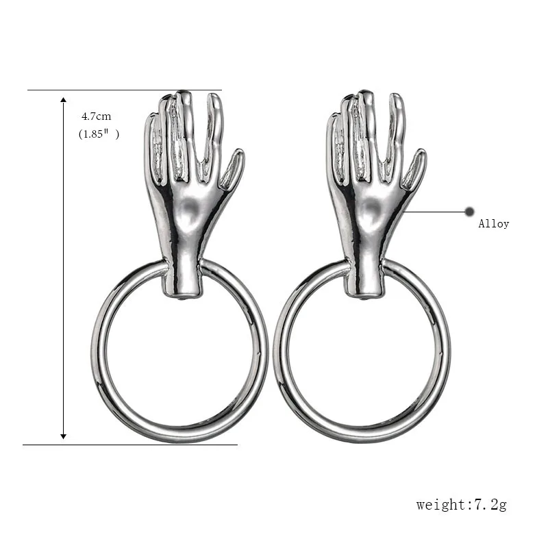 Уникальный дизайн металлические серьги 3D Ручная подвеска висячие для женщин и