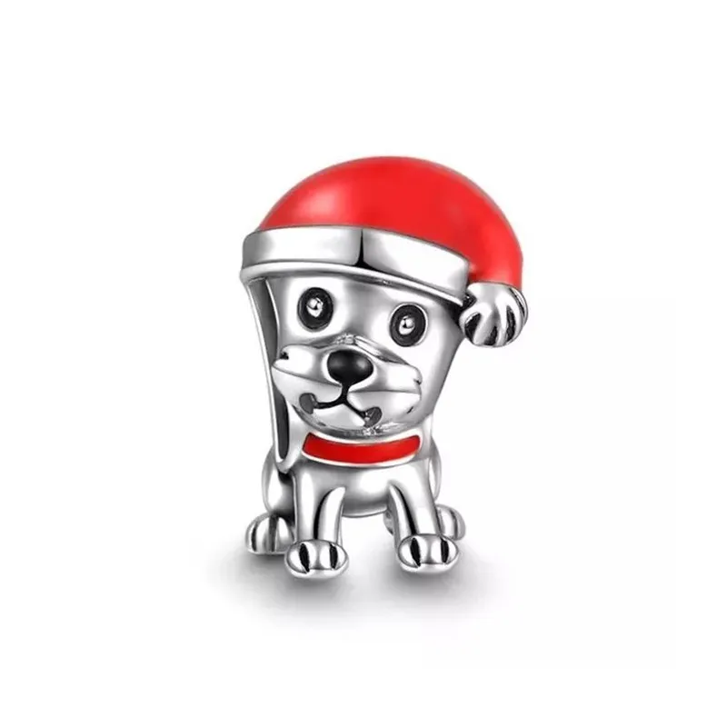 Suplush подлинные 925 пробы серебряные рождественские шармы Бусины Подходят
