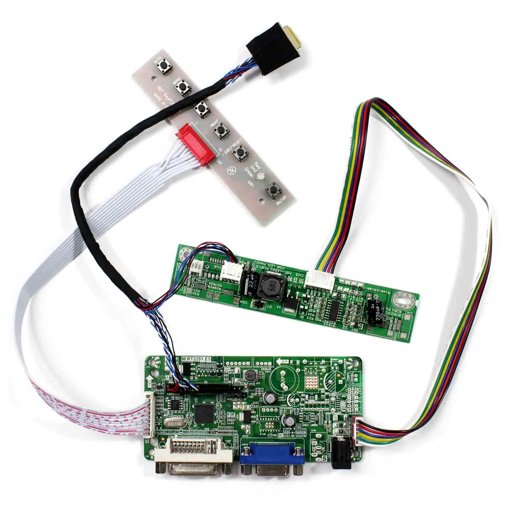 VGA + DVI ЖК-плата контроллера для 17 дюймов ~ 19 ЖК-панель DIY ЖК-монитор | Электроника