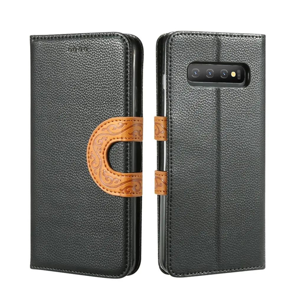 CASEIER с отделениями для карт Кожаный чехол Samsung S8 S9 S10 E Plus Ретро телефона Galaxy A7 A6 A5 A8