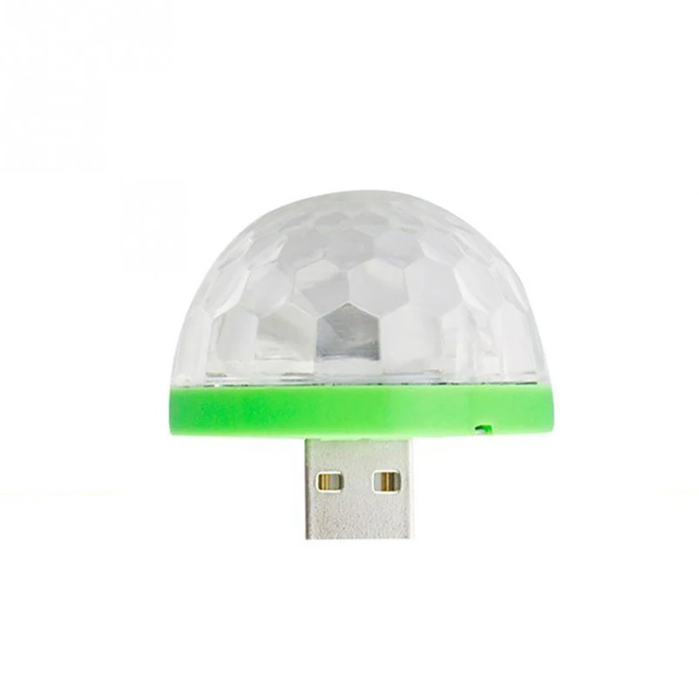 Мини USB светодиодные лампы для вечеринок портативный кристалл магический шар