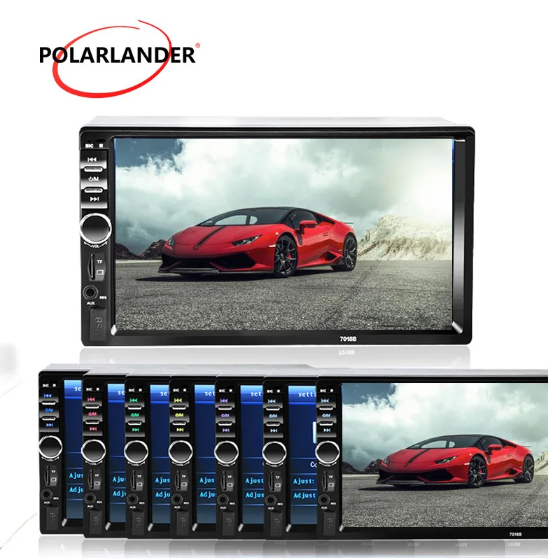 Автомагнитола 2 Din 7 дюймов Bluetooth MirrorLink MP5 мультимедийный проигрыватель сенсорный