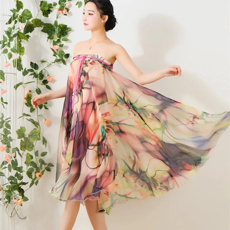 2018 Multi Wear сексуальное женское платье шифон Harajuku Лето Винтажные Платья Vestidos De Festa