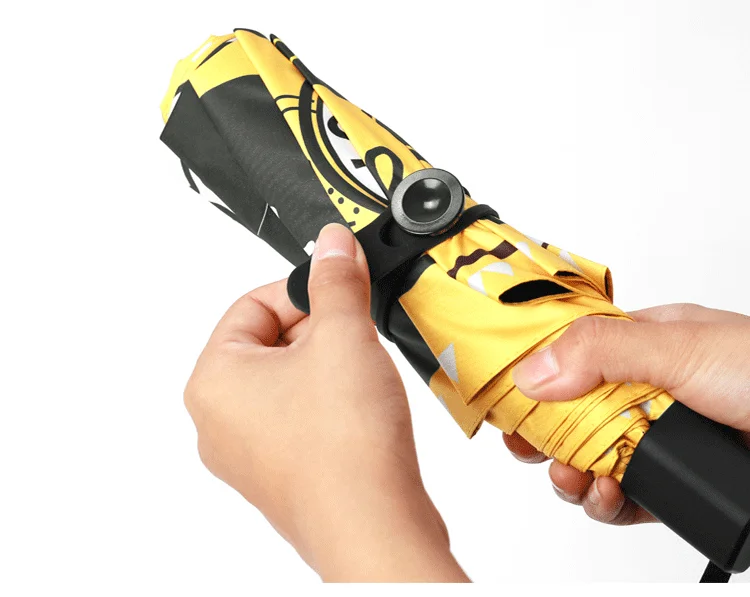 Креативный кошачий Солнечный дождливый зонт 3 складных виниловых УФ зонта для