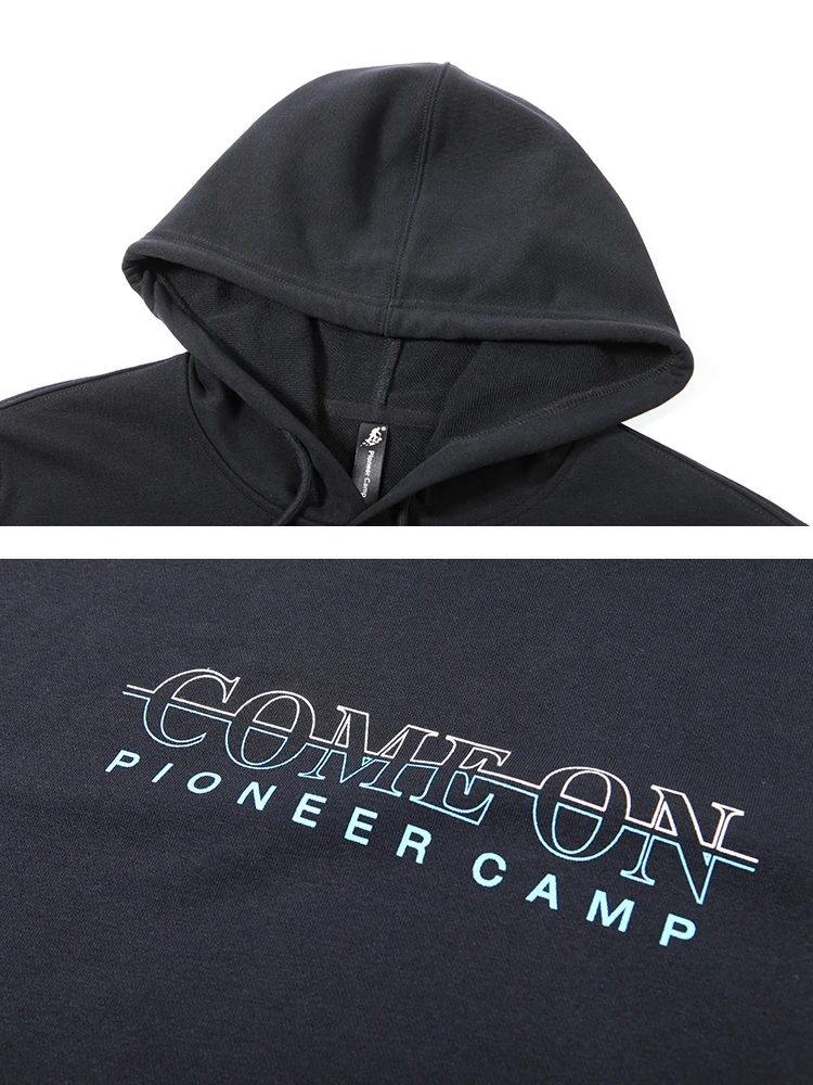Мужская толстовка Pioneer Camp брендовая с капюшоном и принтом на весну 2019 | одежда