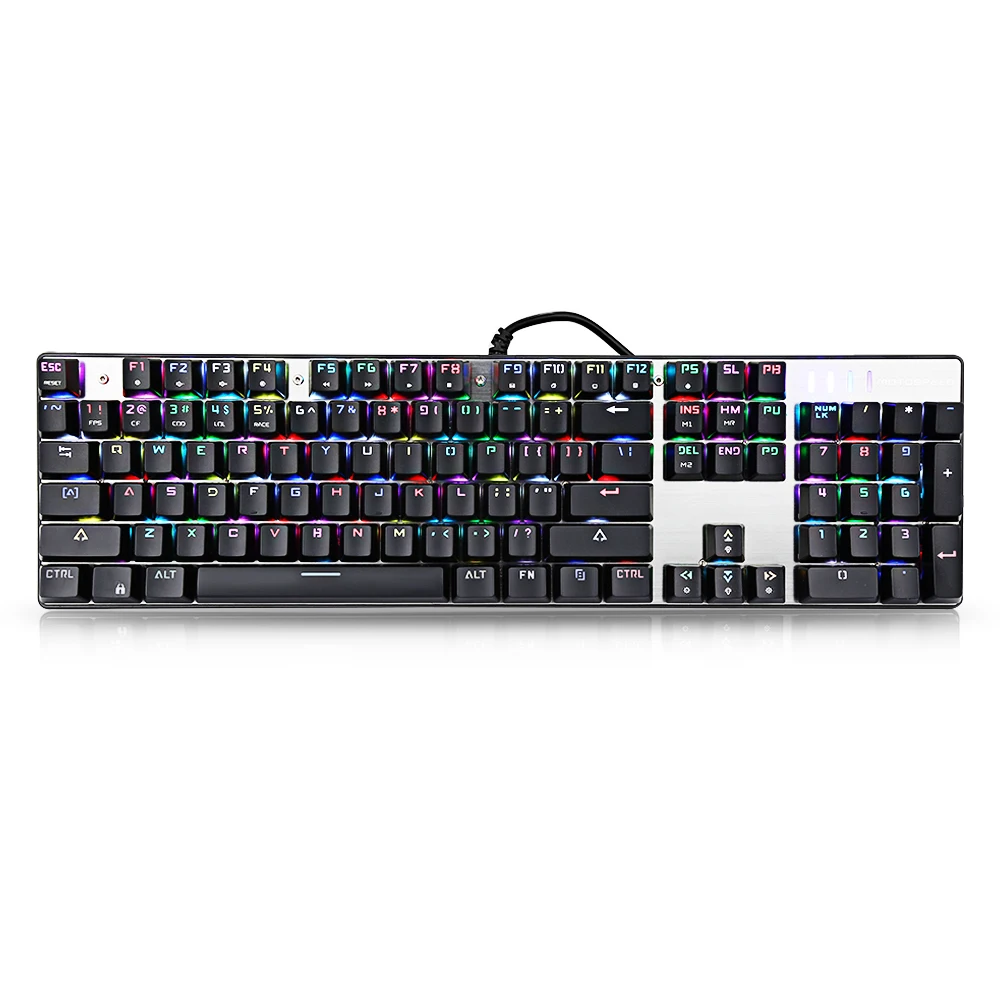 Motospeed Inflictor CK104 Gaming Keyboard Blue / Red Switches English/Russian 104 Keys Mechanical with RGB Backlit|inflictor ck104|mechanical