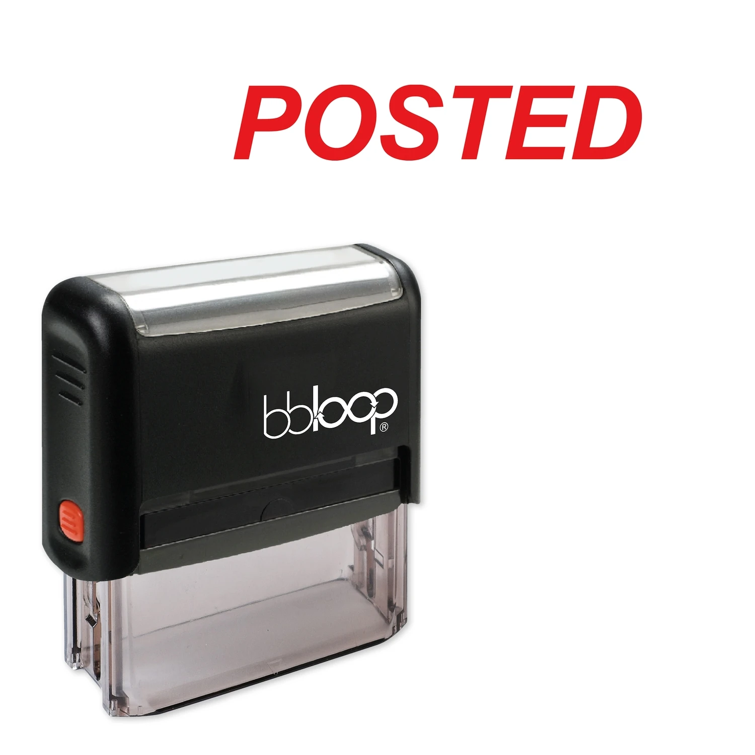 

Bbloop Posted w/Italic block Style Font and Design Self-Ink