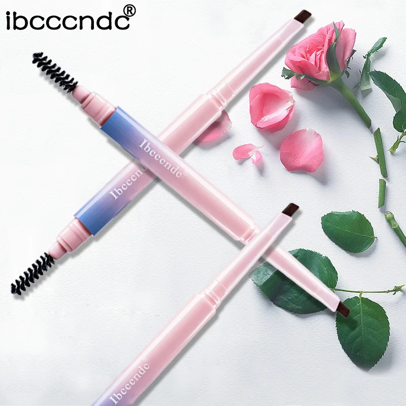 Ibcccndc make up двойной головой вращающихся брови карандаш с щеткой водонепроницаемый