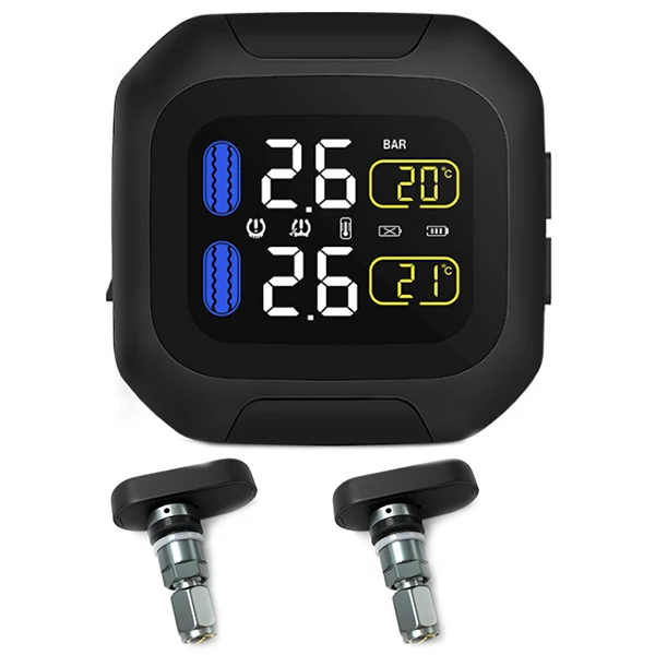 CAREUD M3 беспроводная система контроля давления в шинах для мотоциклов TPMS 2 внешних