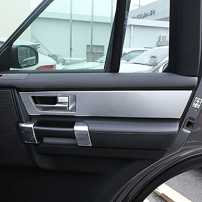 4 шт. для Land Rover Discovery Lr4 внутренняя дверная ручка панель отделка Abs наклейка 2010 2016