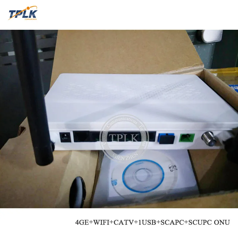 4GE + WIFI CATV 1USB SC/APC SC/UPC GPON ONT ONU с разъемом 1SC/APC и 1SC/UPC CATV|Оптоволоконное оборудование| |