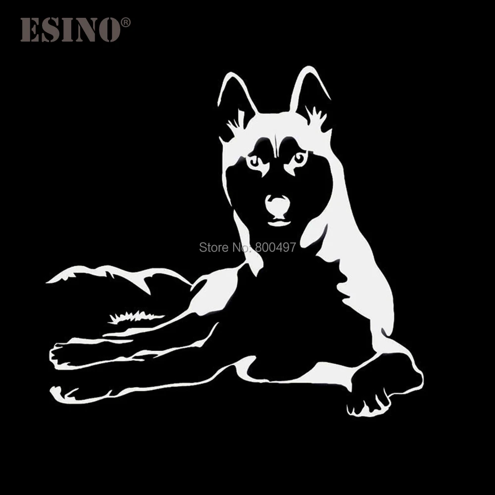 

Newest Funny Husky Car Creative Decorative Auto Decal Cartoon Car Reflective Car Body Decal Pattern Vinyl