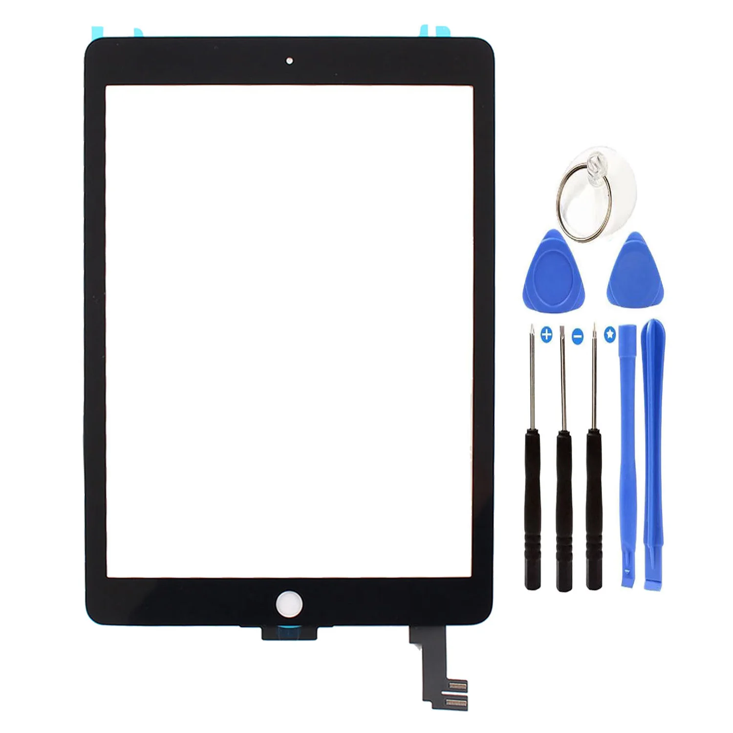 Oem черный дигитайзер стекло передний пресс экран Замена для Ipad 6 Air 2 A1566 A1567 +