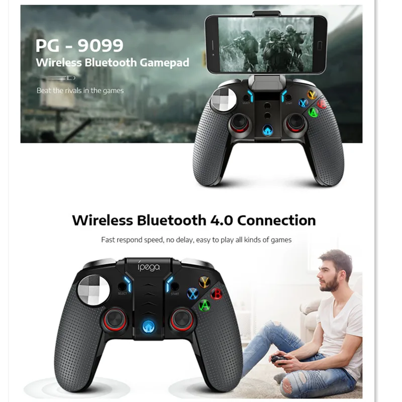 Ipega PG-9099 беспроводной Bluetooth геймпад игровой контроллер джойстик коврик для iOS Android