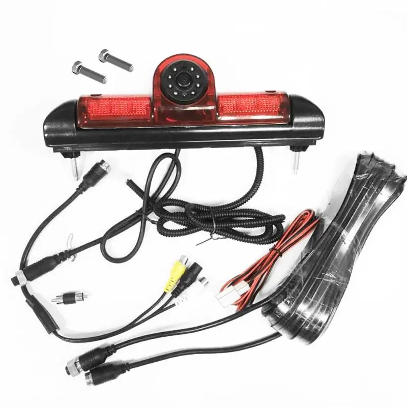 

VODOOL 8LED HD IR Night Vision Car 3rd Brake Light Rear View Camera IP68 Waterproof Backup Camera For Citroen Jumper Fiat Ducato