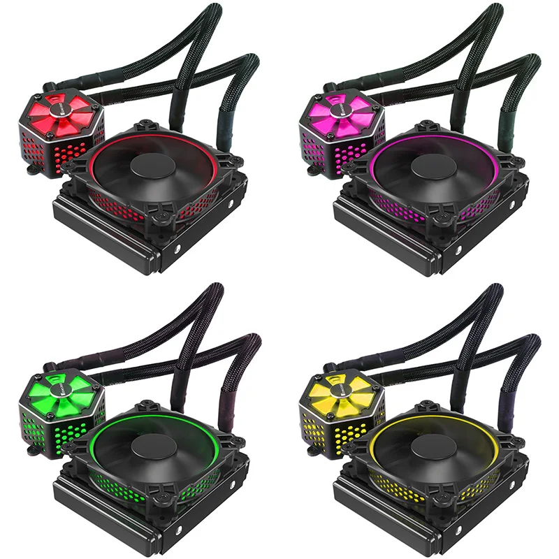 Jonsbo Tw 120 Cpu водяное охлаждение 4Pin ШИМ 12 см вентилятор Rgb Aura 256 цветов авто Замена