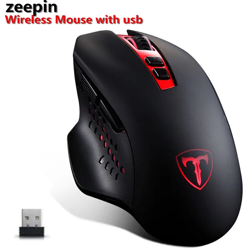 Zeepin X11 2 4 ГГц Беспроводной оптическое Мышь оптическая Usb Эргономичный игровой