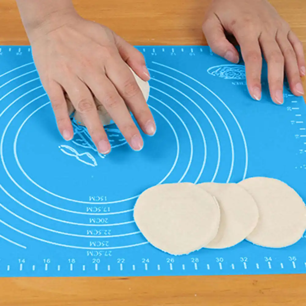 1 шт. антипригарный силиконовый коврик для раскатки теста подкладка кондитерских