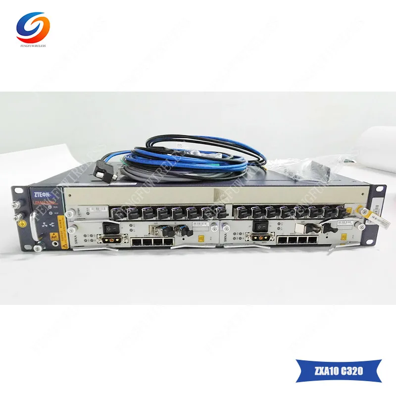 Оригинальный ZTE 19 &quotдюймов EPON или GPON OLT C320 с 2 * SMXA и один 16 портов GTGH C + картой шт.