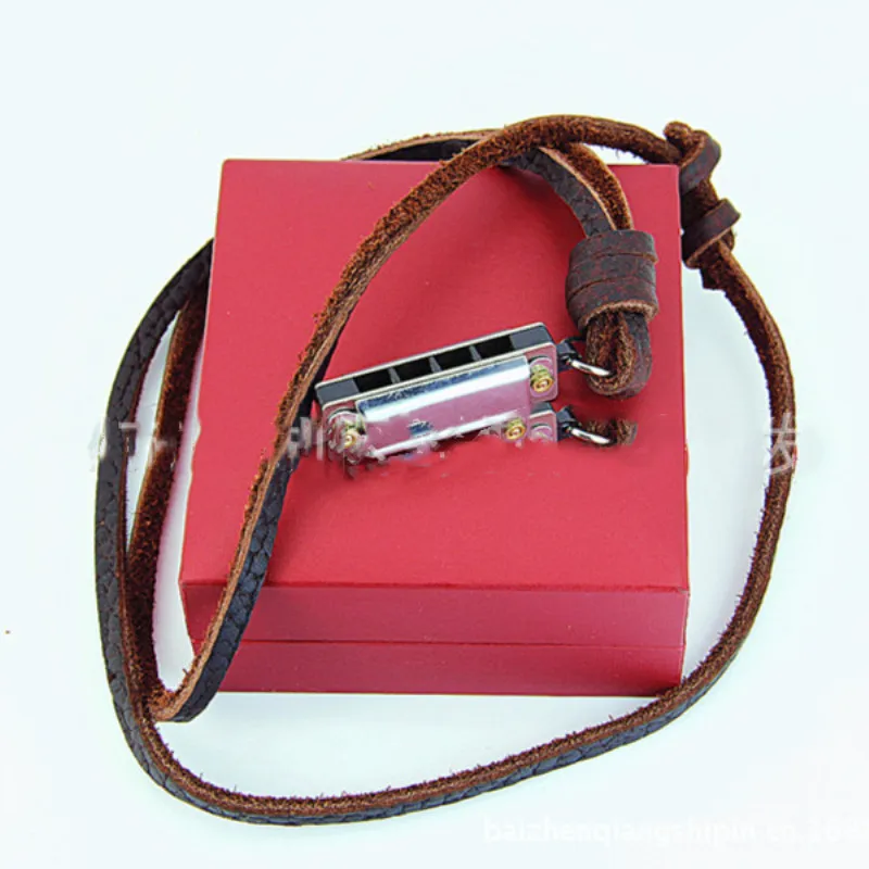 Повседневное мужское кожаное ожерелье в стиле панк с веревкой ожерелья-подвески