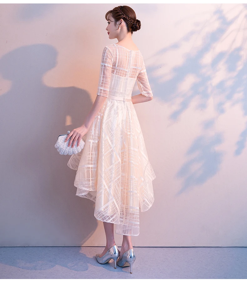 Женское вечернее платье летнее с рукавом до локтя для выпускного вечера