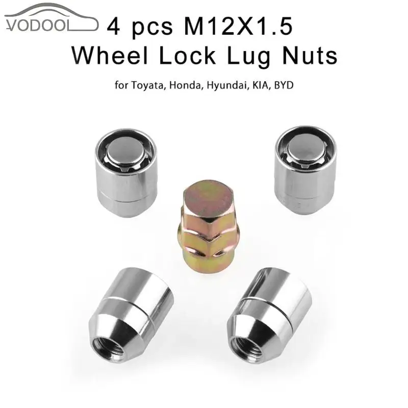 Колесные стопорные гайки M12x1.5 4 Противокражные | Автомобили и мотоциклы