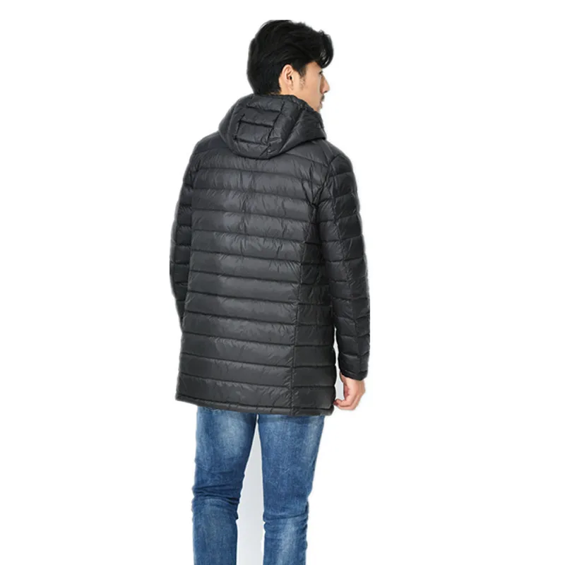 NewBang 7XL 8XL зимняя длинная куртка на утином пуху Мужская парка с перьями