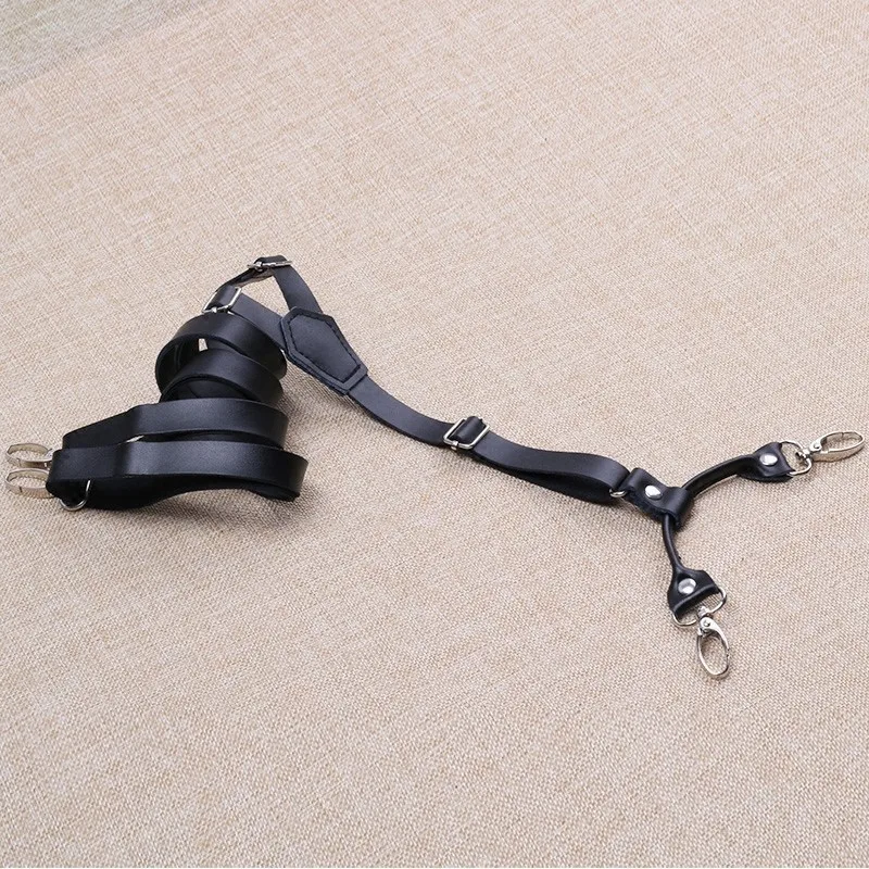 Подтяжки для из натуральной кожи мужской 1 5 см модные эластичные регулируемые