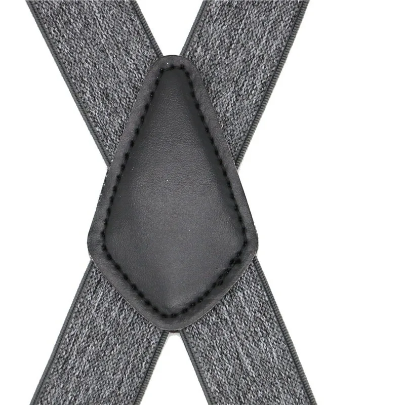 Men 4 Clips Braces X-back High Elastic Business Gift Suspenders Men's Fashion Shirt Brace 2cm Width Casual Wear | Аксессуары для