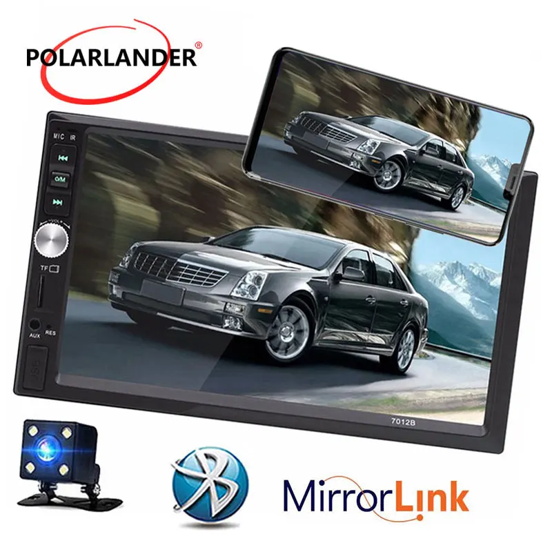 Авторадио 7 дюймов 2 Din Bluetooth Радио USB/TF/FM Aux в автомобиле радио аудио MP5 кассетный