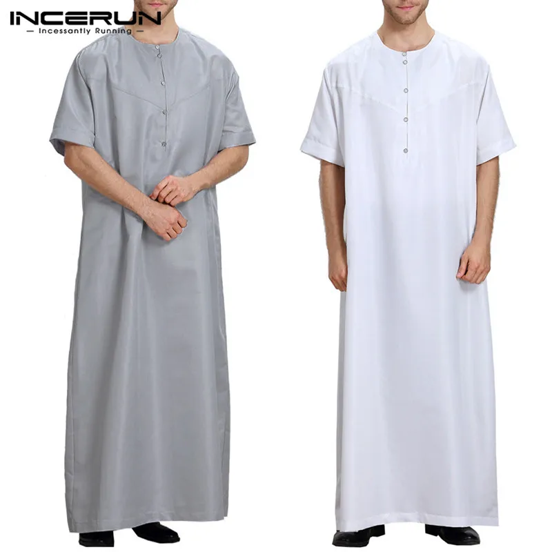 Новинка 2022 мужское платье в мусульманском стиле кафтан абайя Арабская одежда