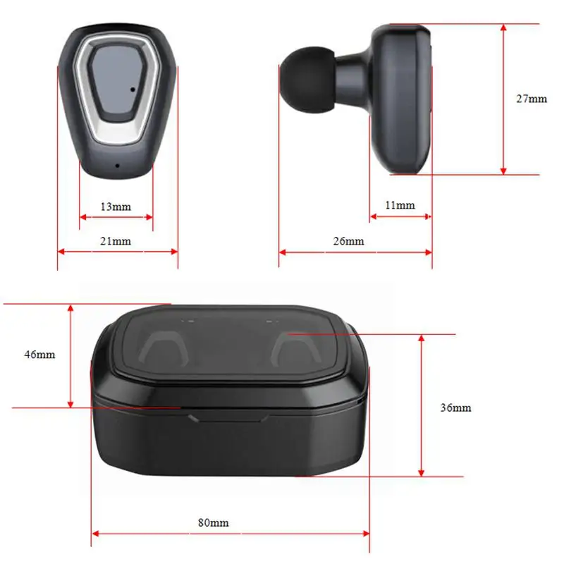 A7-TWS беспроводные наушники-вкладыши стерео спортивные Bluetooth HIFI гарнитура с