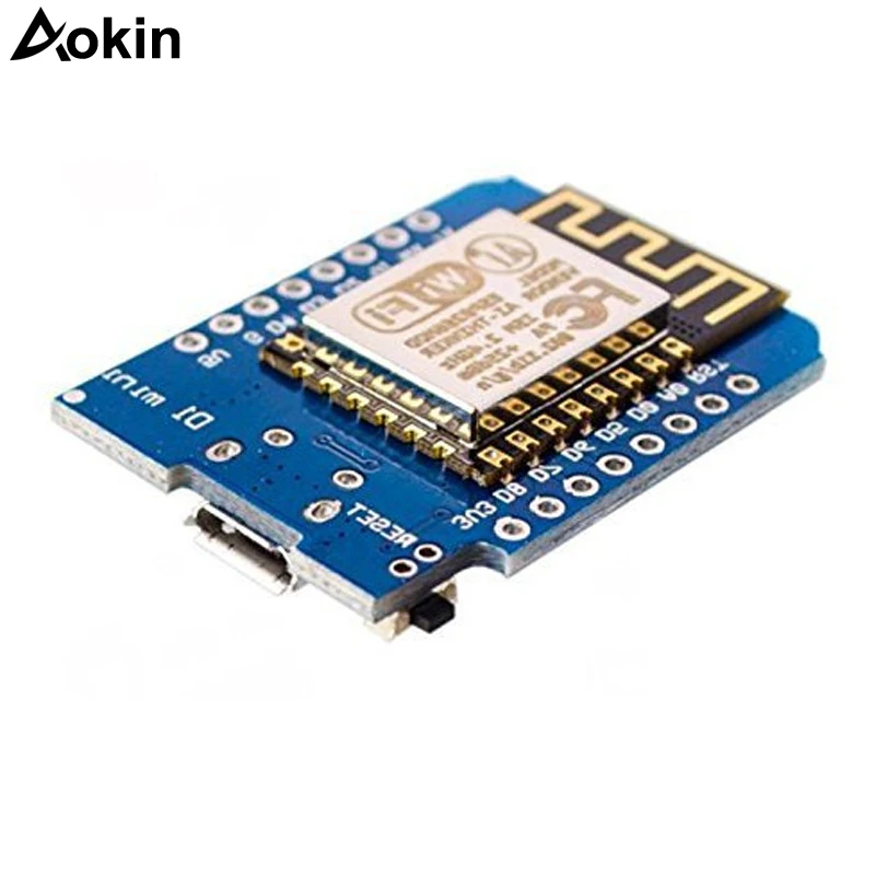 ESP8266 ESP-12 ESP12 ESP-12F Mini Module D1 WiFi макетная плата Micro USB 3 V на основе ESP-8266EX 11 Digital Pin |