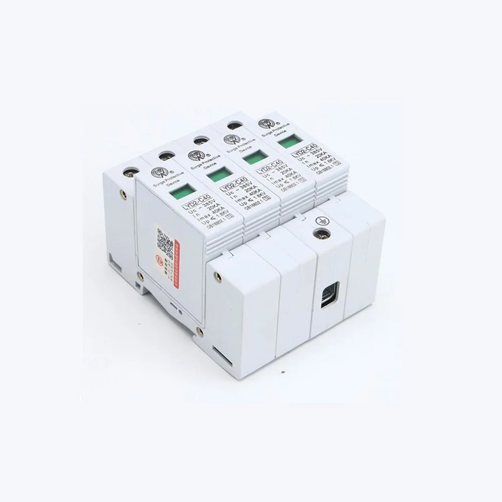 Защита от перенапряжения защита для дома 20ka ~ 40ka 275V 385V 420V Ac Spd 3P + N|Автоматические