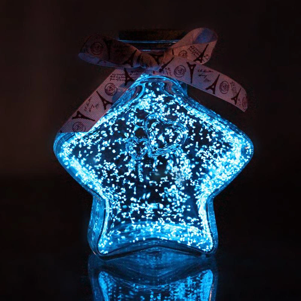 Magic Fluorescent Glow In The Dark Luminous Home Decor Party Decoration Bright Paint Star Wishing Bottle Particle Sand | Дом и сад