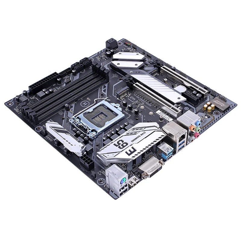 Цветная материнская плата CVN B365M GAMING PRO V20 Intel mATX двухканальная M.2 SATA3.0 USB3.1 HDMI DVI