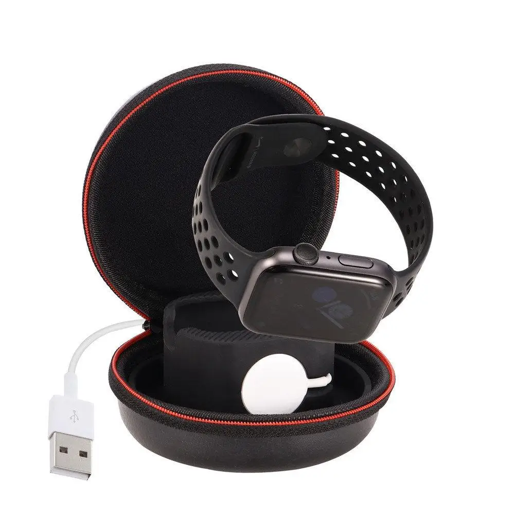 Портативная 2 в 1 зарядная док станция для Apple Watch и Airpods коробка хранения часов