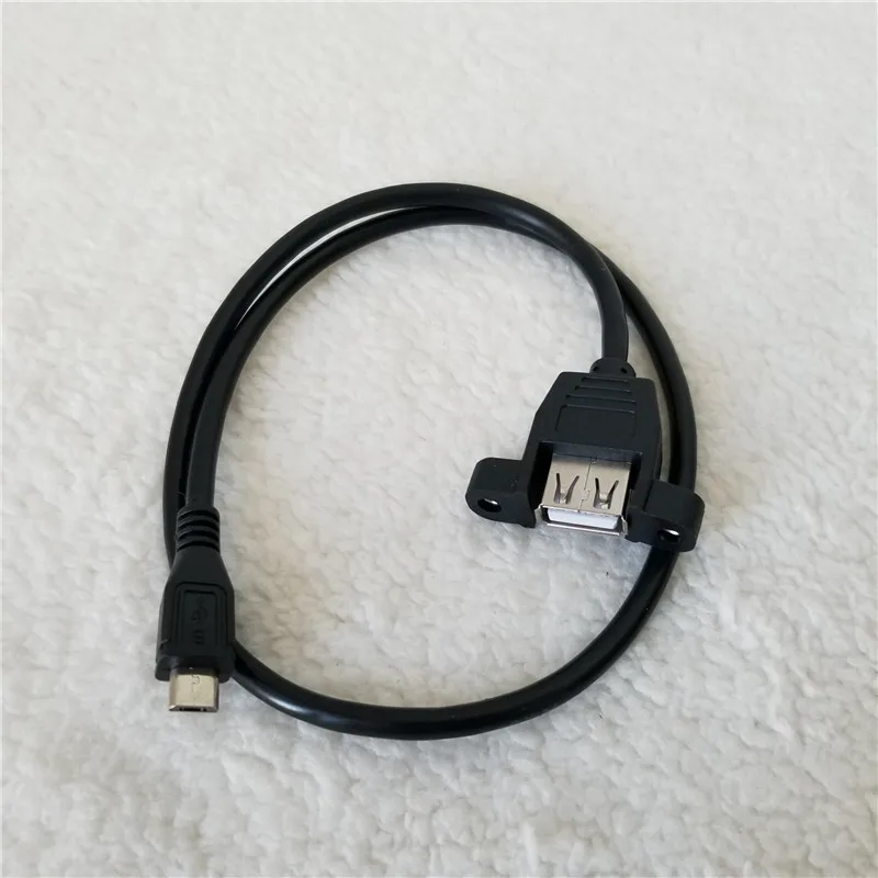 

Кабель-удлинитель с разъемом Micro-USB Type-A для передачи данных, черный, 50 см