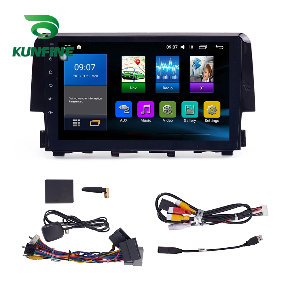 Восьмиядерный 1024*600 Android 8 1 автомобильный DVD GPS навигационный плеер Deckless стерео для