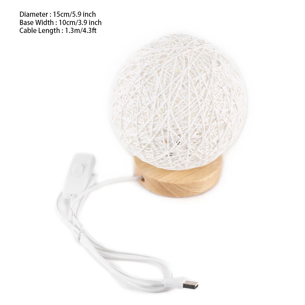 USB светодиодный Настольный светильник прикроватный украшение для спальни ночник